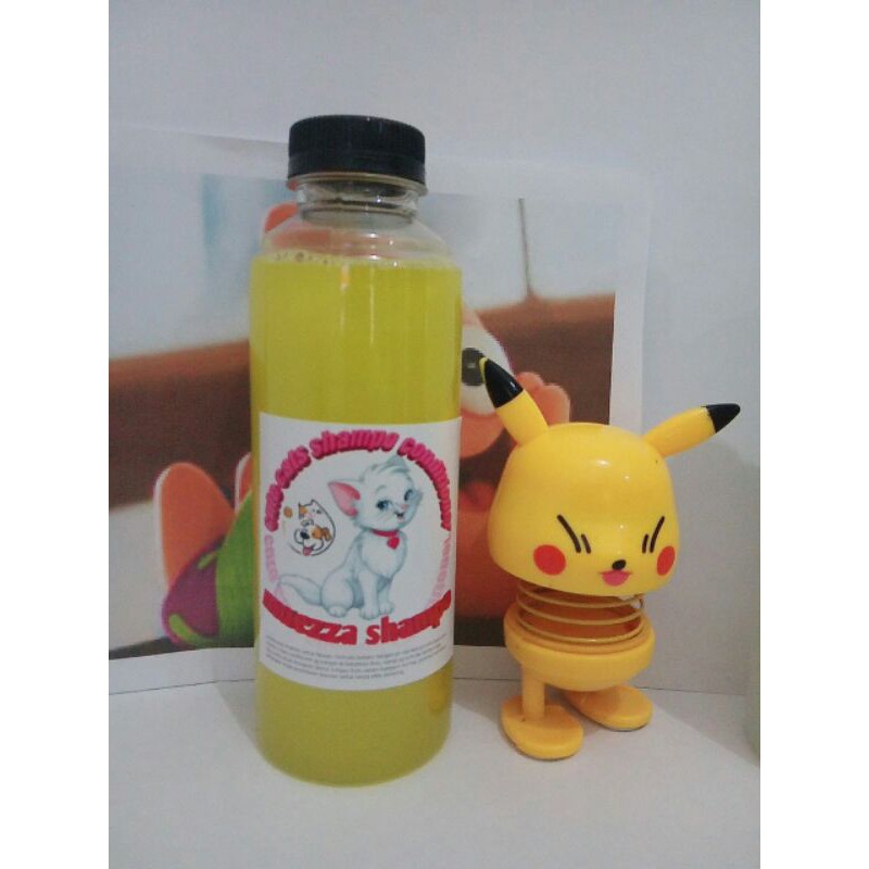 shampo hewan kuning cat sampo ukuran 250 ml untuk kucing anjing sampoo muezza anti kutu jamur tick and flea rontok Angora anggora sampho  mixdome bengal murah terlaris natural obat