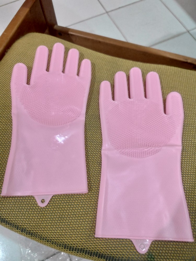 Sarung Tangan Karet Cuci Motor Mobil Piring Rubber Glove Serba Guna - Random