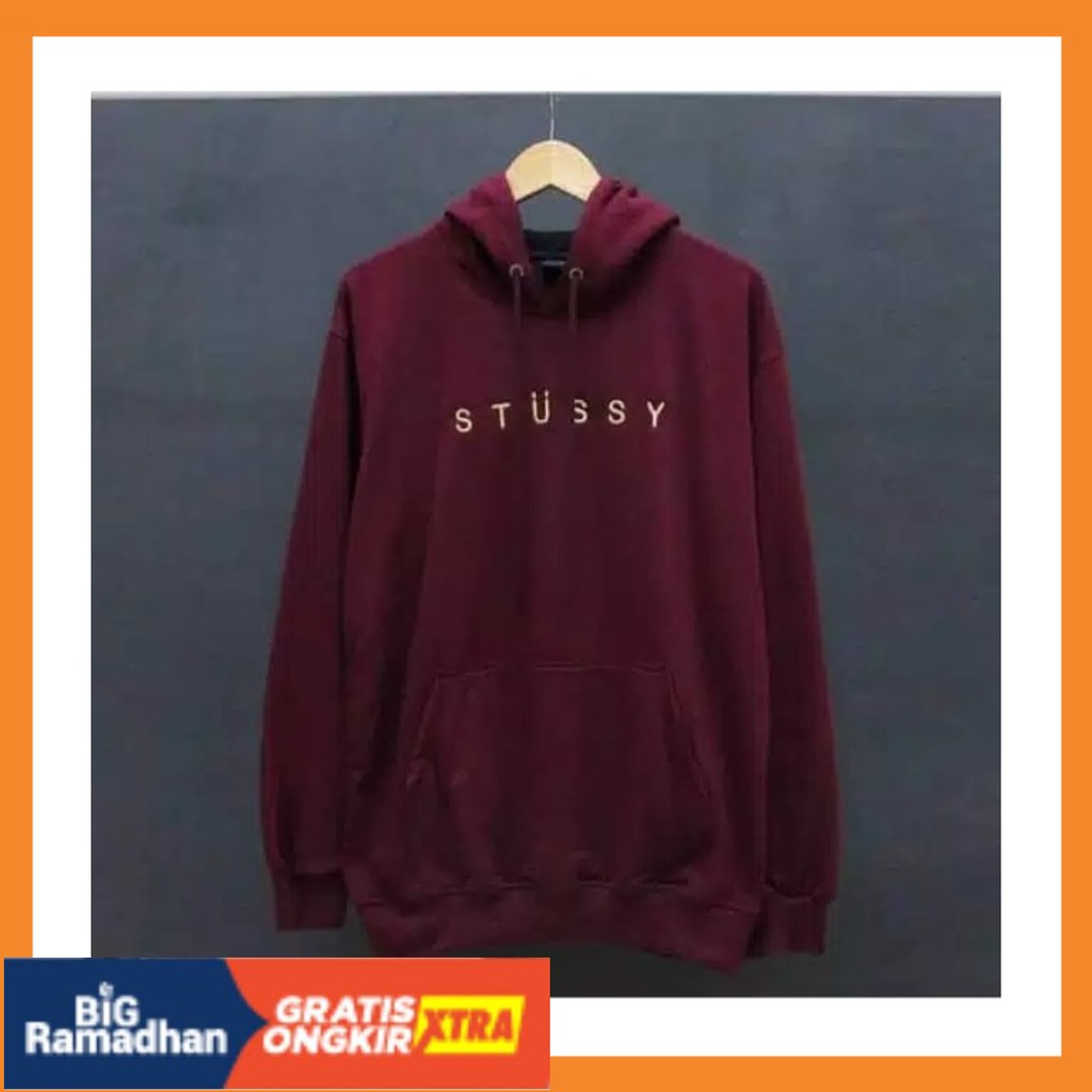 RAJUT RAPI BIG UKURAN ALLSIZE JUMBO LD 110 BESAR MURAH / Sweater pria STSSY HOODIE fleece tebal |