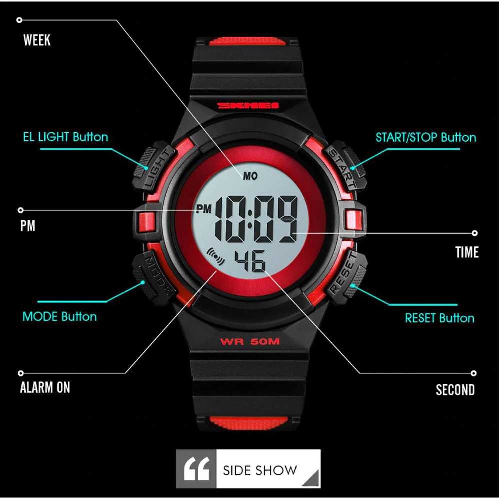 SKMEI Kids Jam Tangan Sporty Anak JT 146 Jamtangan Olahraga LED Digital Skmai Jam Keren Waterproof