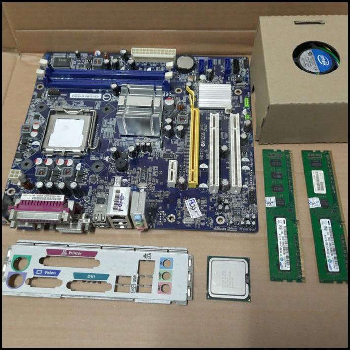 Mobo G41 Ddr3 + Proc + Fan + Ram 2Gb Diskon