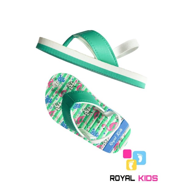 SANDAL BEBY FLAMINGO ROYAL KIDS (bisa custom nama)