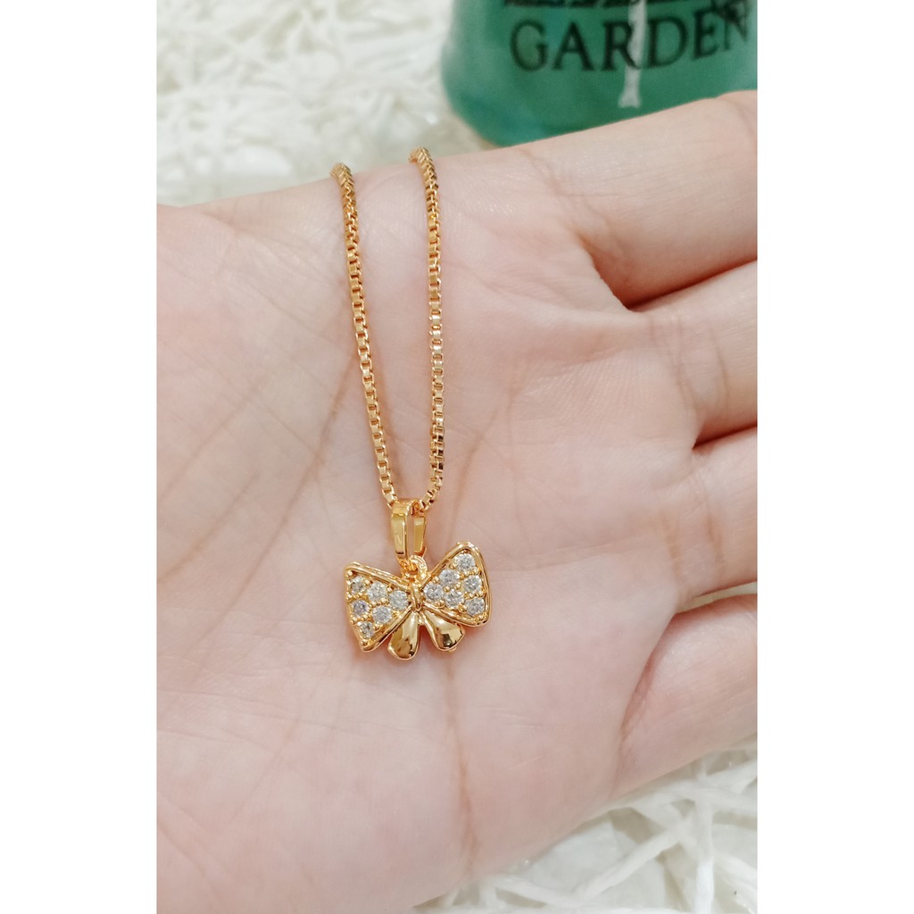 (COD/BISA BAYAR DITEMPAT) Kalung KOREA model PERMATA LOVE