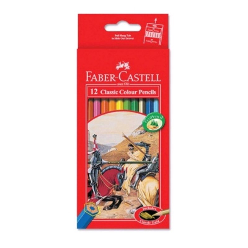 

Pensil Warna Faber Castell 12 Warna Panjang Classic