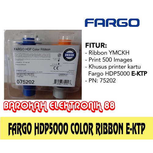 RIBBON FARGO HDP5000 EKTP ORIGINAL PN : 075202