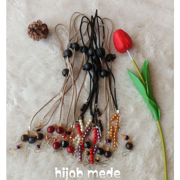 Kalung Strap 2in1 Masker Mutiara/ Konektor Masker/ Konektor Tali Serut