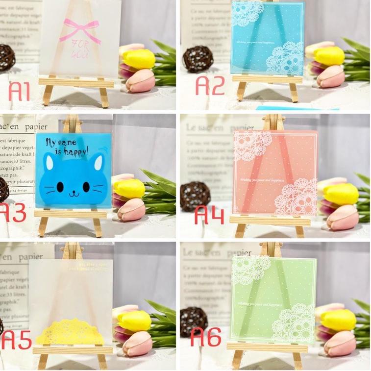 

[PRODUK DFNUZ] 100PCS Packing cookies lucu 10x10 kemasan kue lucu unik goddie bag plastik cookies AWC