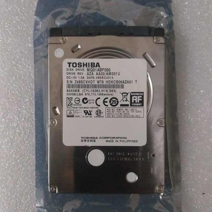 HDD Hardisk internal laptop 500GB TOSHIBA