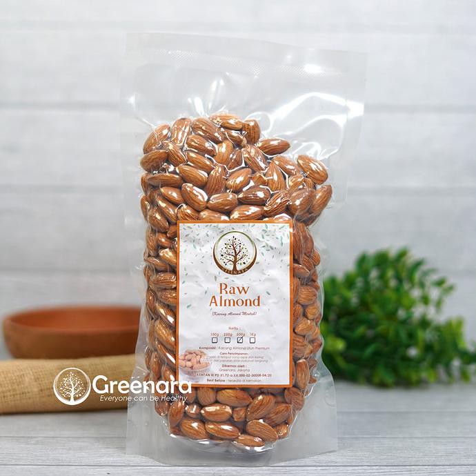 

KACANG ALMOND MENTAH KUPAS 500GR / RAW WHOLE ALMOND