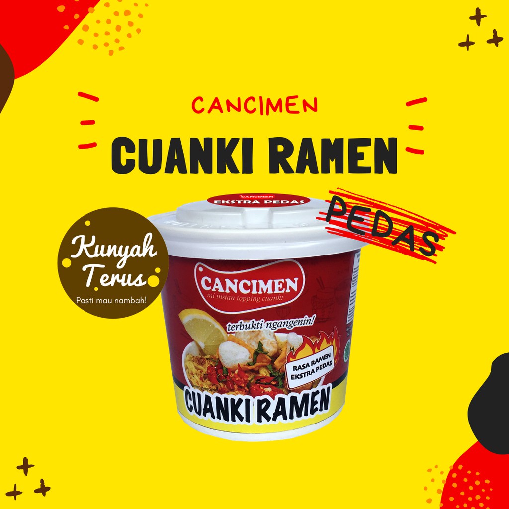 

Cancimen Pedas (Cuankie Ramen Instant)