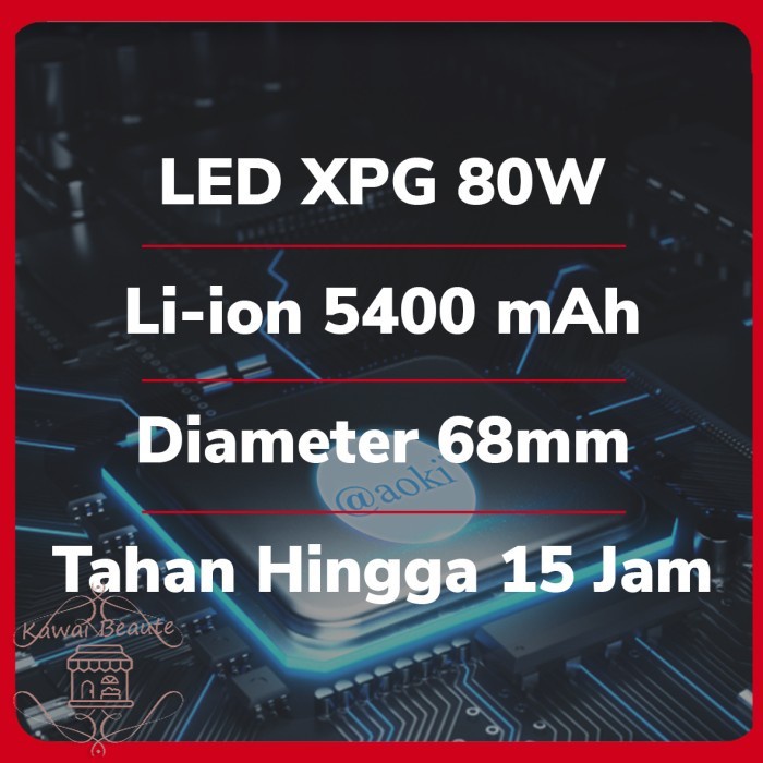 AOKI Senter Kepala Premium Professional Diving Selam Army Loreng 80W