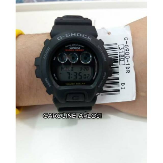JAM TANGAN PRIA CASIO G-SHOCK G-6900-1DR TOUGH SOLAR GARANSI RESMI GAP