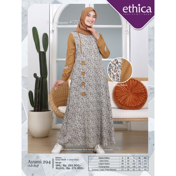 AYUMI 294 | GARNET RED - OAK BUFF | DISKON GAMIS ETHICA TERBARU