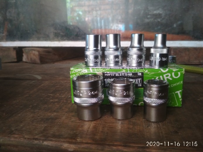 Mata Kunci Sok 1/2 Dr 6pt 10 Mm Tekiro / Mata Sock / Socket