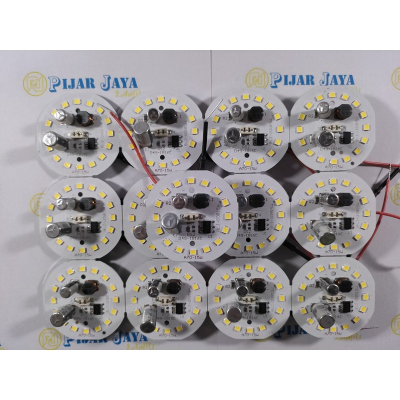 Sparepart Lampu LED AC 15 watt DOB - PCB Mesin Lampu LED AC 15w - Modul Mata LED AC 15watt