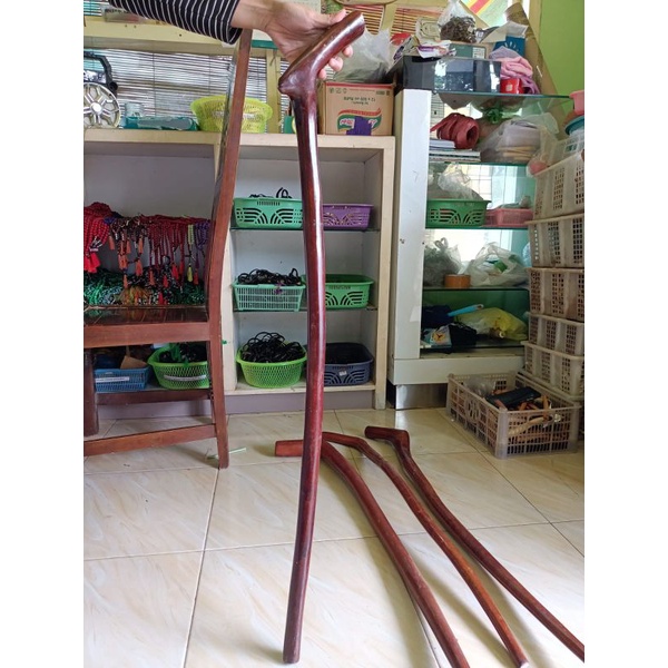 Original tongkat jalan kayu walikukun Exp Baru