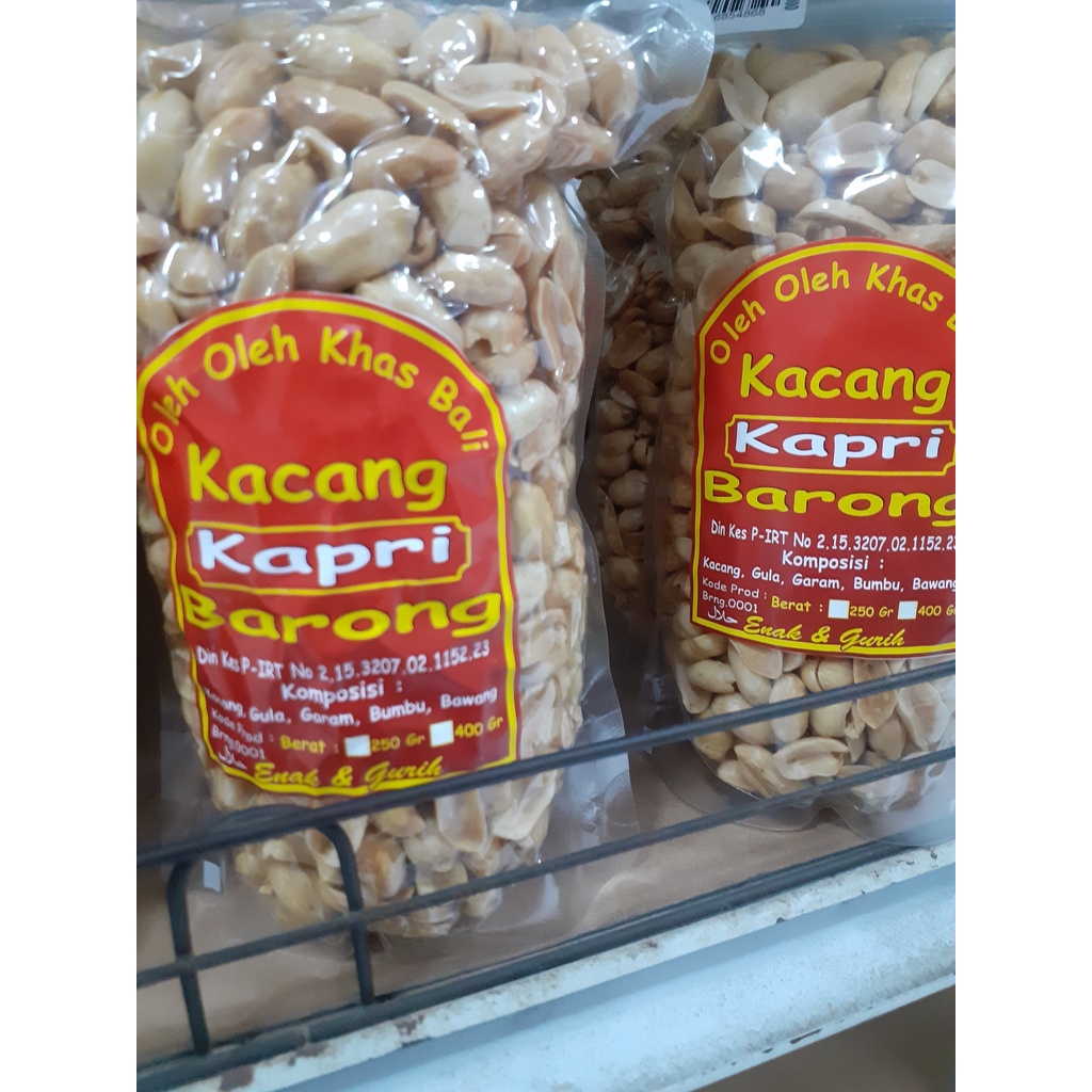 KACANG KAPRI BARONG ORIGINAL/ BUMBU BALI ASLI KHAS BALI 400GR