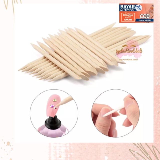 WOODEN STICK KAYU CUTICLE NAIL ART