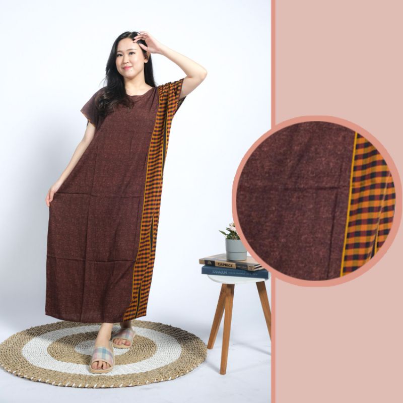 daster bali habel verell panjang semata kaki rayon premium baju tidur murah-K25