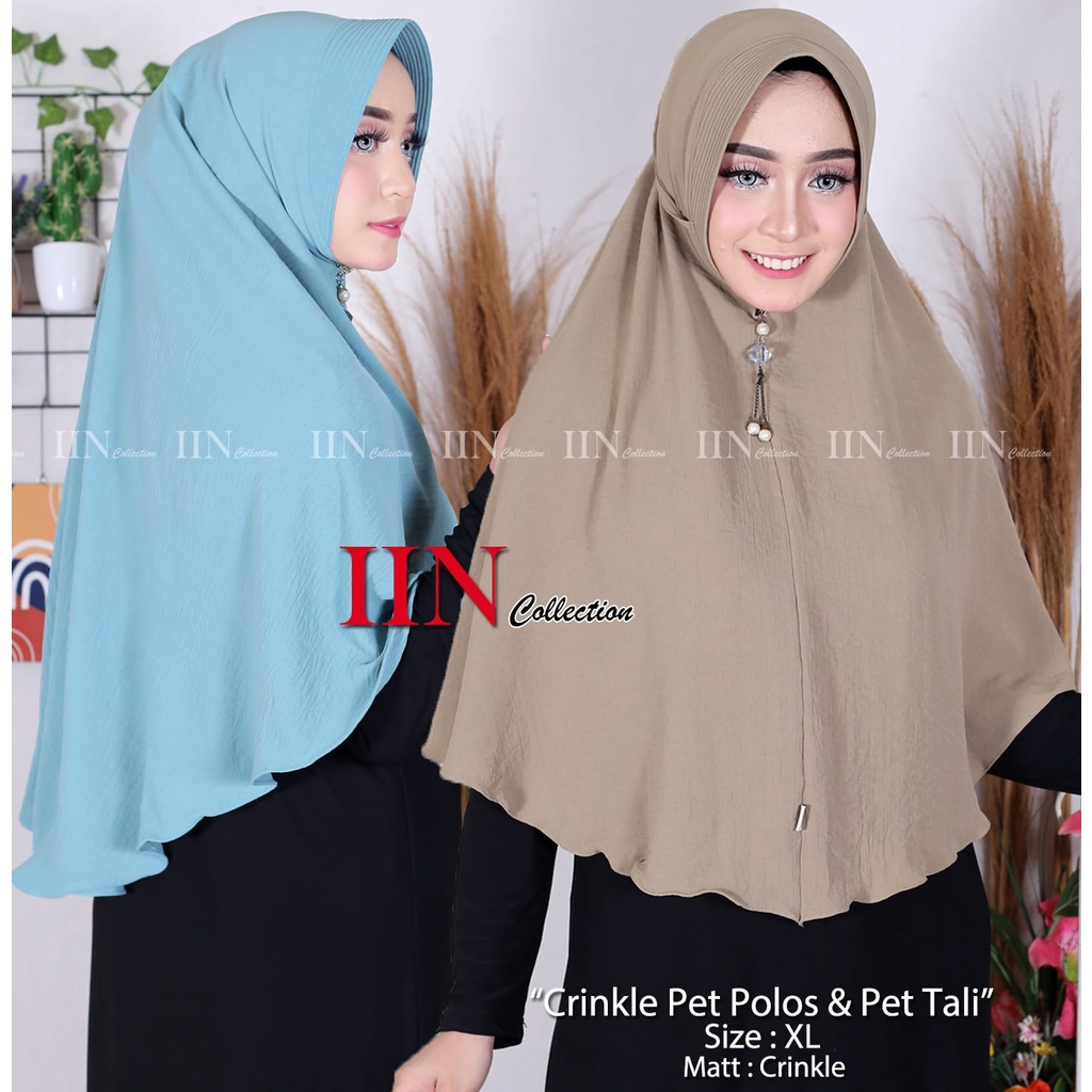 JILBAB BERGO CRINKLE PET POLOS DAN PET TALI |BERGO INSTAN |CRINKLE PREMIUM