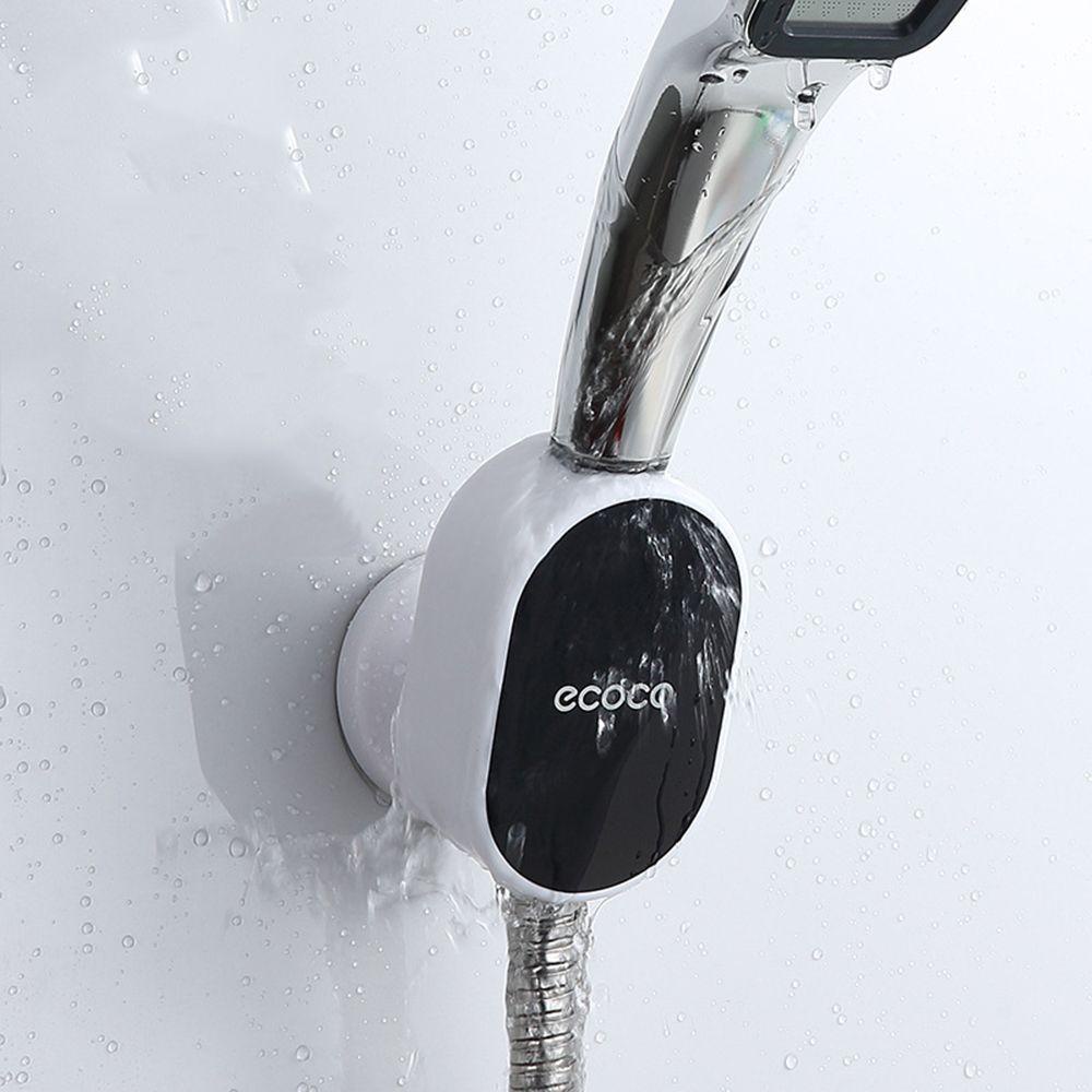 Solighter360°Rotasi Kepala Shower Rak Perekat Tempel Dinding Rumah Tangga Adjustable Angle Nozzle Base Stand