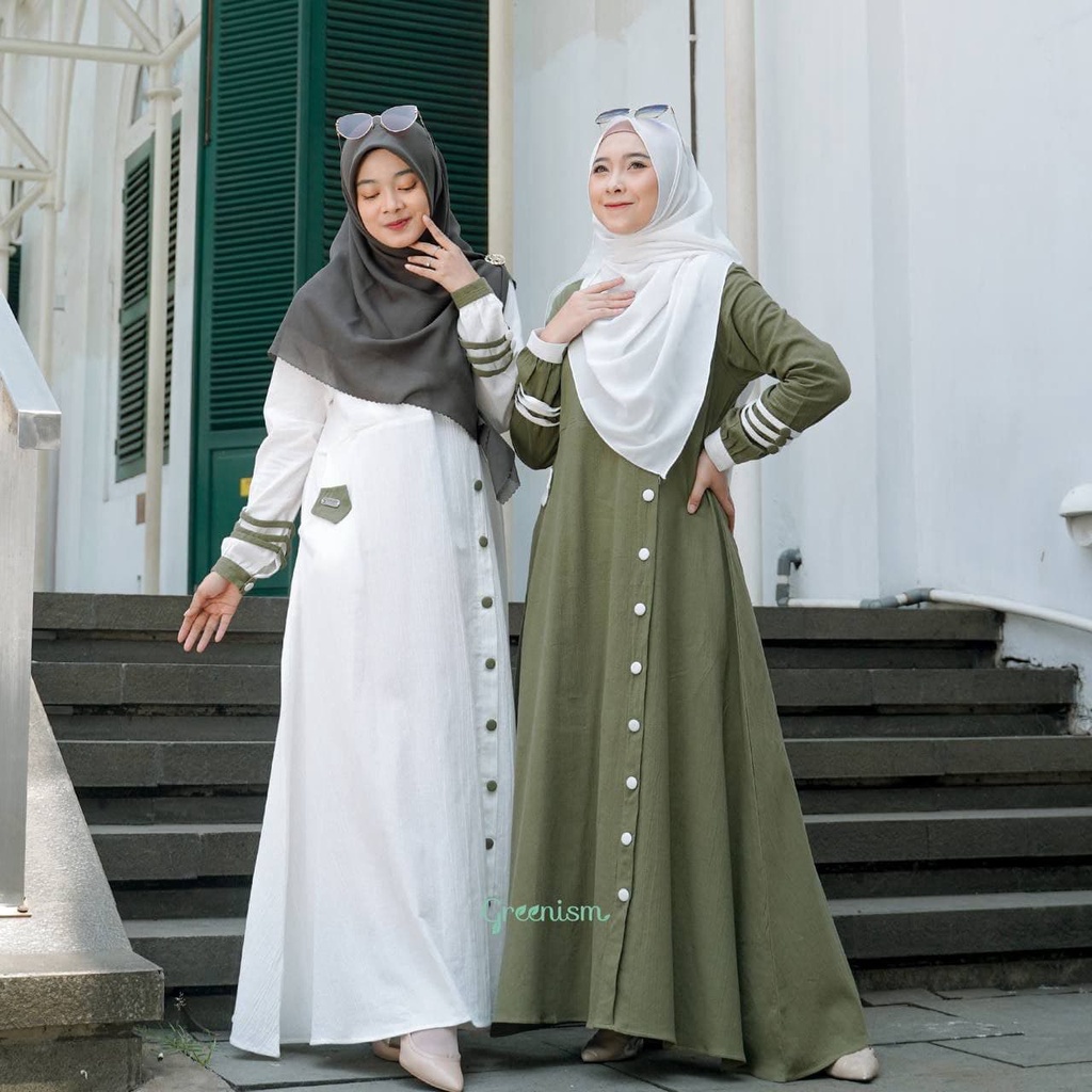 Greenism Gamis Aisyah Quality Premium Syari'i Dress