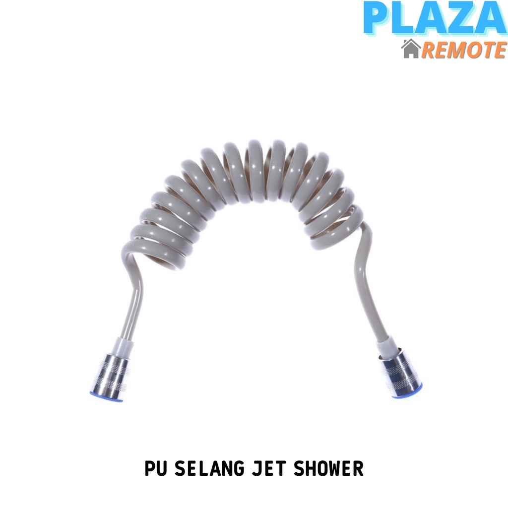 SELANG SHOWER CLOSET KARET 2M JET BIDET SPRAY AIR SPIRAL FLEXIBLE ABU