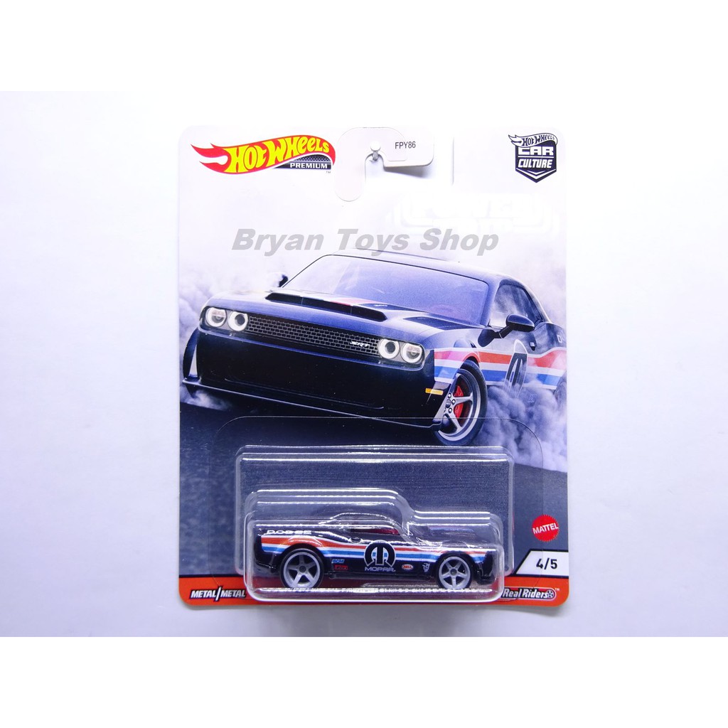 Hot Wheels Power Trip 18 Dodge Challenger  SRT Demon Hitam
