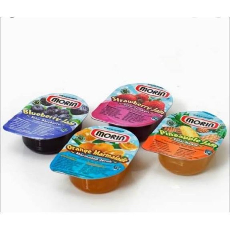 

Morin Jam Portion 14 gr per PCS Sachet Satuan Selai Strawberry Blueberry Pineapple Orange