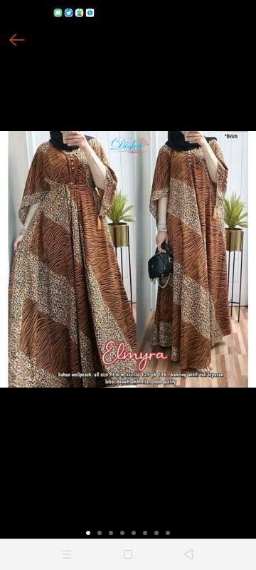 Gamis Batik Sekar, Elmyra, Ashanty, Marsela, Carybi Gown Ori Disha Arken