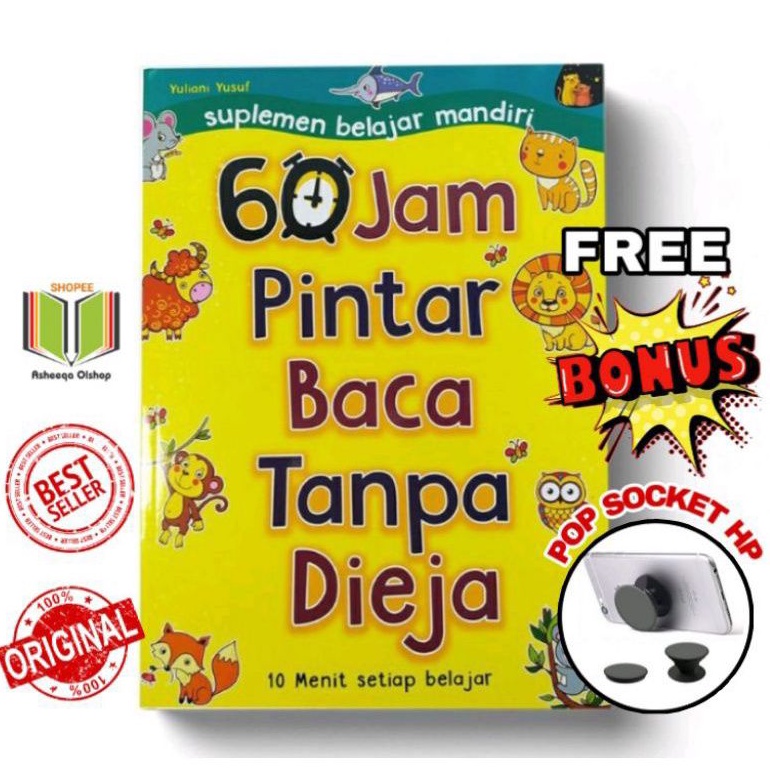 Buku Anak 60 Jam Pintar Baca Tanpa Dieja/Paud/Tk/ORIGINAL