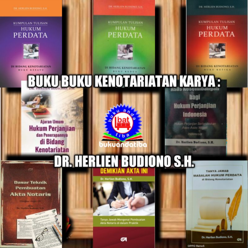 BUKU BUKU HUKUM PERDATA BIDANG KENOTARIATAN - Dr. Herlien Budiono SH