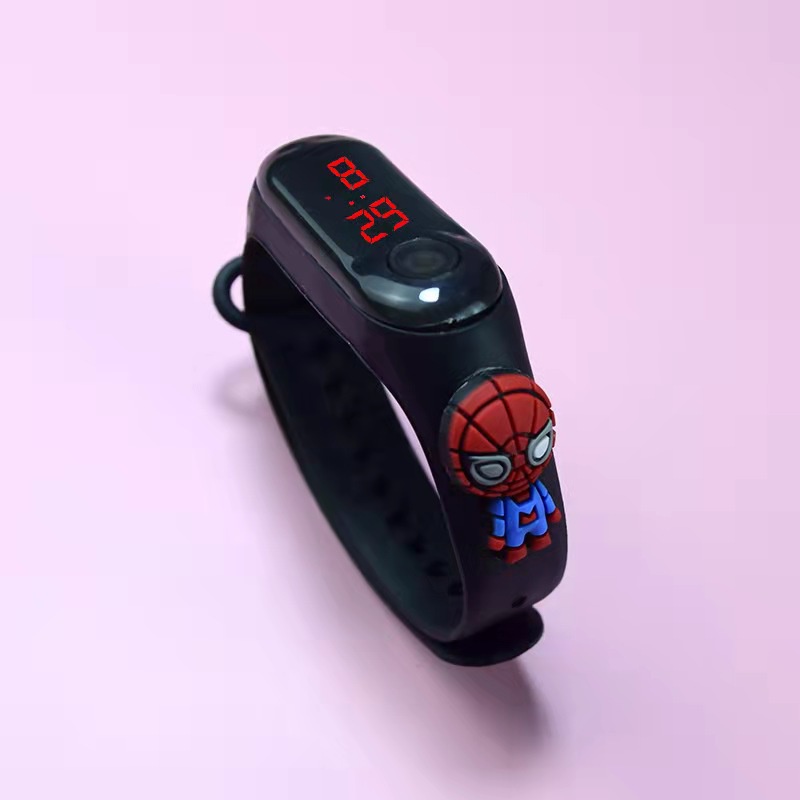 Cartoon Waterproof Digital Silicone LED ChildrenKid Watch Kartun Jam Tangan Kanak Budak