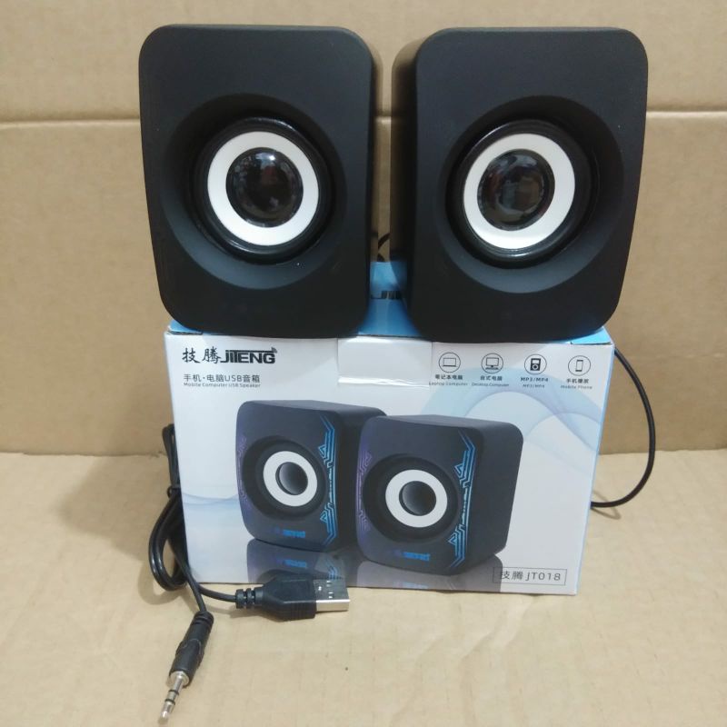 Speaker Komputer &amp; Laptop Notebook With Colorful Lights - JT018