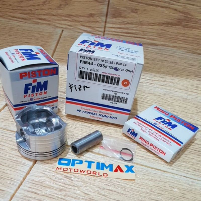PISTON SET KIT FIM 52,25 PIN 14 FIM 44 - 025 FIZ R FORCE 1 F1 ORIGINAL FIM