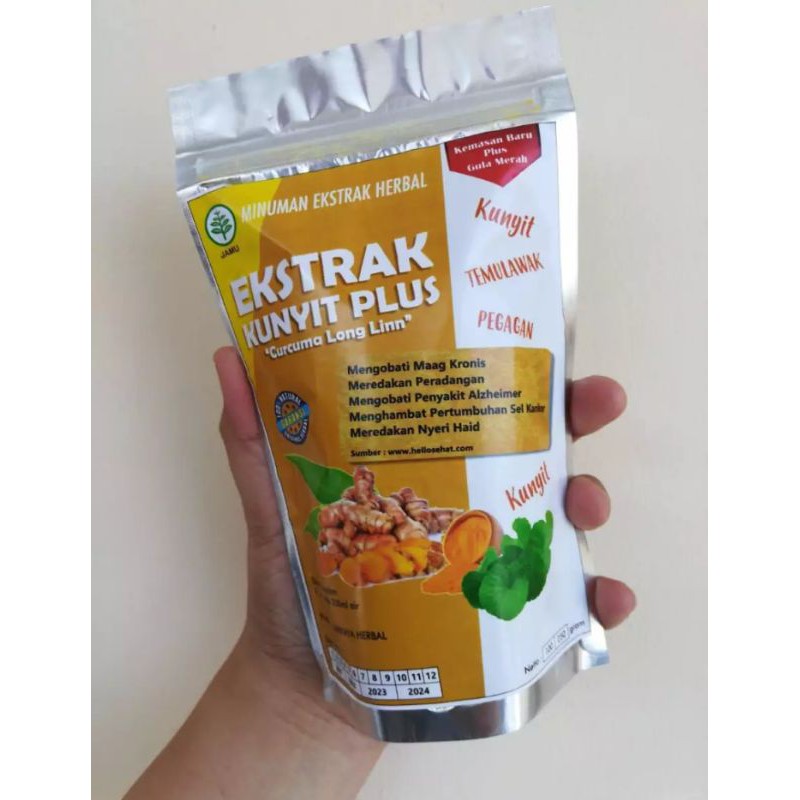 

Ekstrak Kunyit Plus 3 in 1 pegagan dan Temulawak