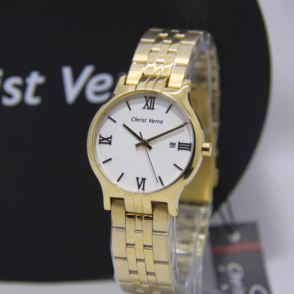 CHRIST VERRA JAM TANGAN ARLOJI WANITA ANALOG ORIGINAL GARANSI 71106 JAM TANGAN CEWEK ARLOJI CEWEK