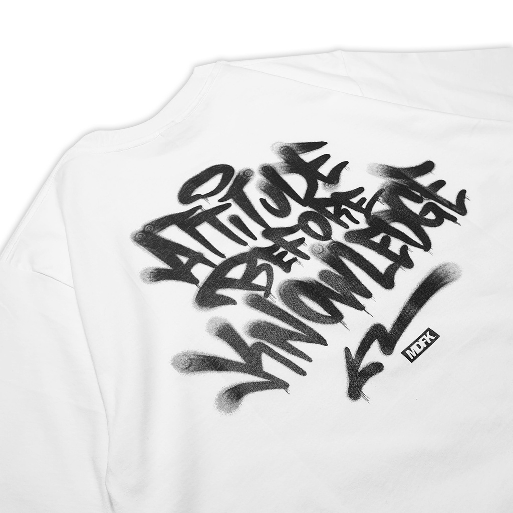 MDFK Attitude Graffiti Tshirt (White)