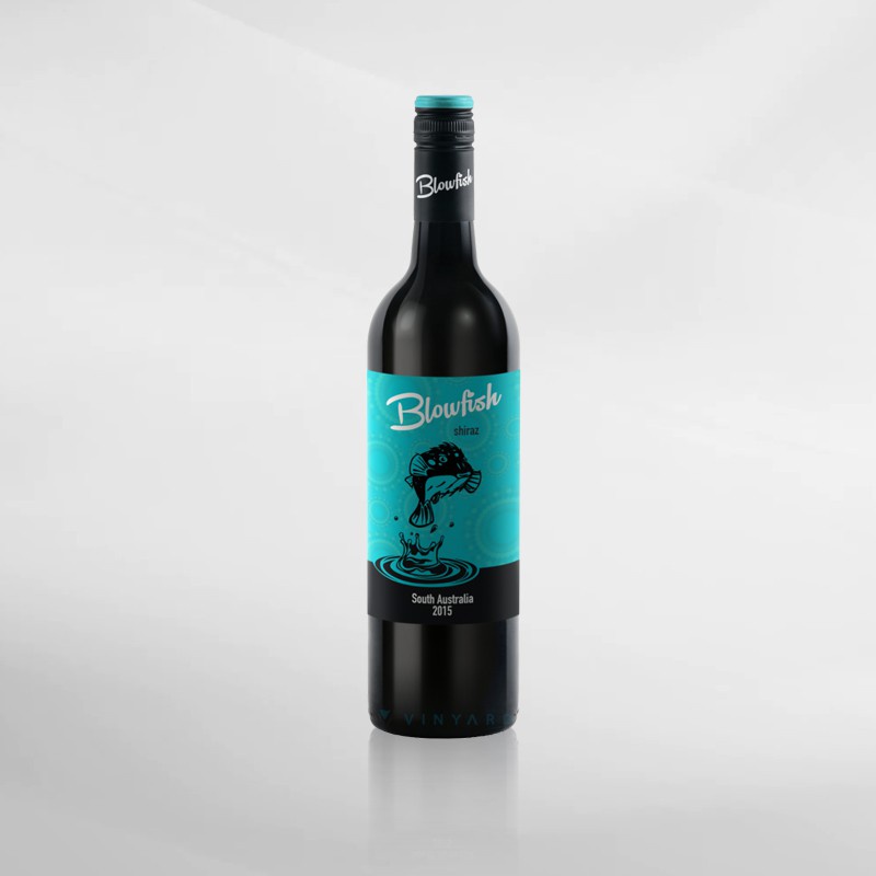 Blowfish Shiraz 750 ml ( Original &amp; Resmi By Vinyard )