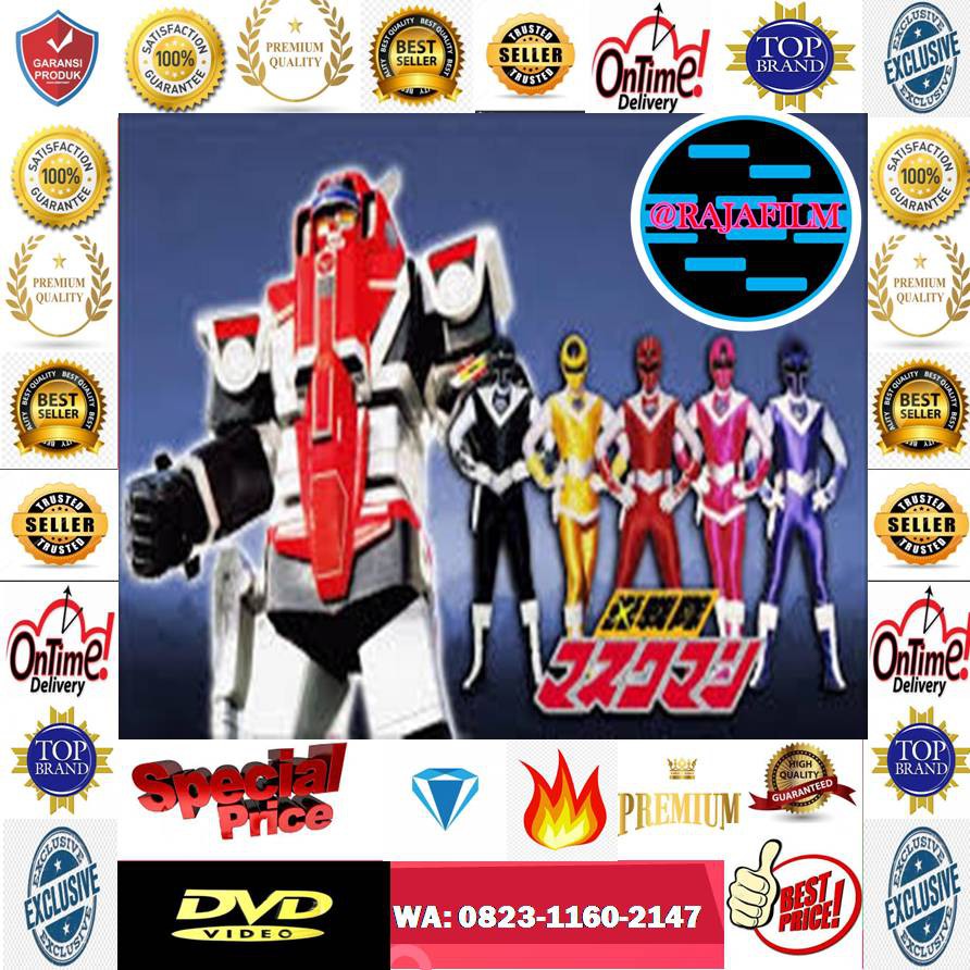 Kaset CD DVD Film Tokusatsu Maskman