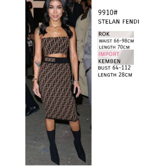 set Fendi rajut import