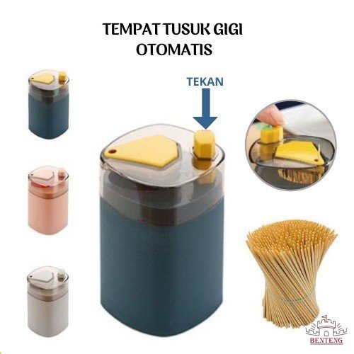 H05 - Tempat Penyimpanan Tusuk Gigi  Mini Automatic - Holder Tooth Pick