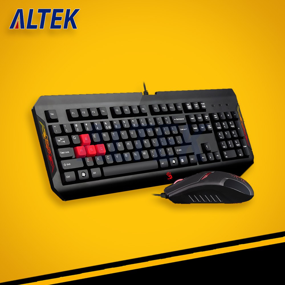 Keyboard Gaming Bloody Q1100 (KEYBOARD+MOUSE) Murah Bagus Berkualitas - SALE