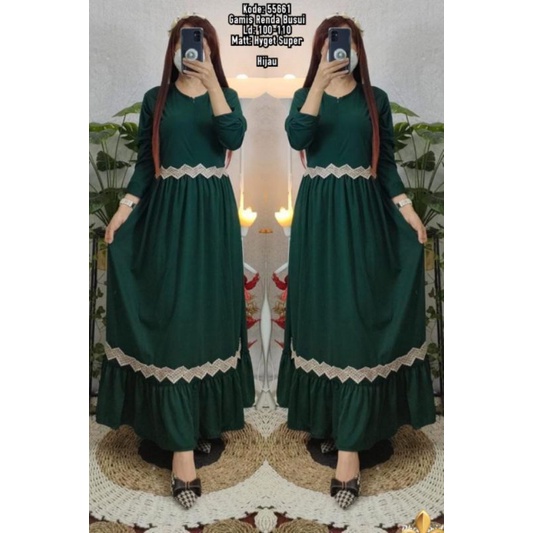 kamila dress/gamis voxy/dress renda