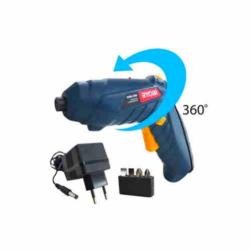 RYOBI HSD-360L Mesin Obeng Elektrik Baterai 3.6V Cordless Screwdriver Charge / Mesin Bor Obeng Baterai 3.6 V Cordless Obeng Mika
