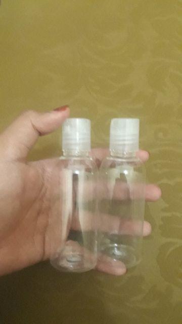 Botol Plastik Pet Tutup Press On 60 Ml Promo Minimal 30 Pcs