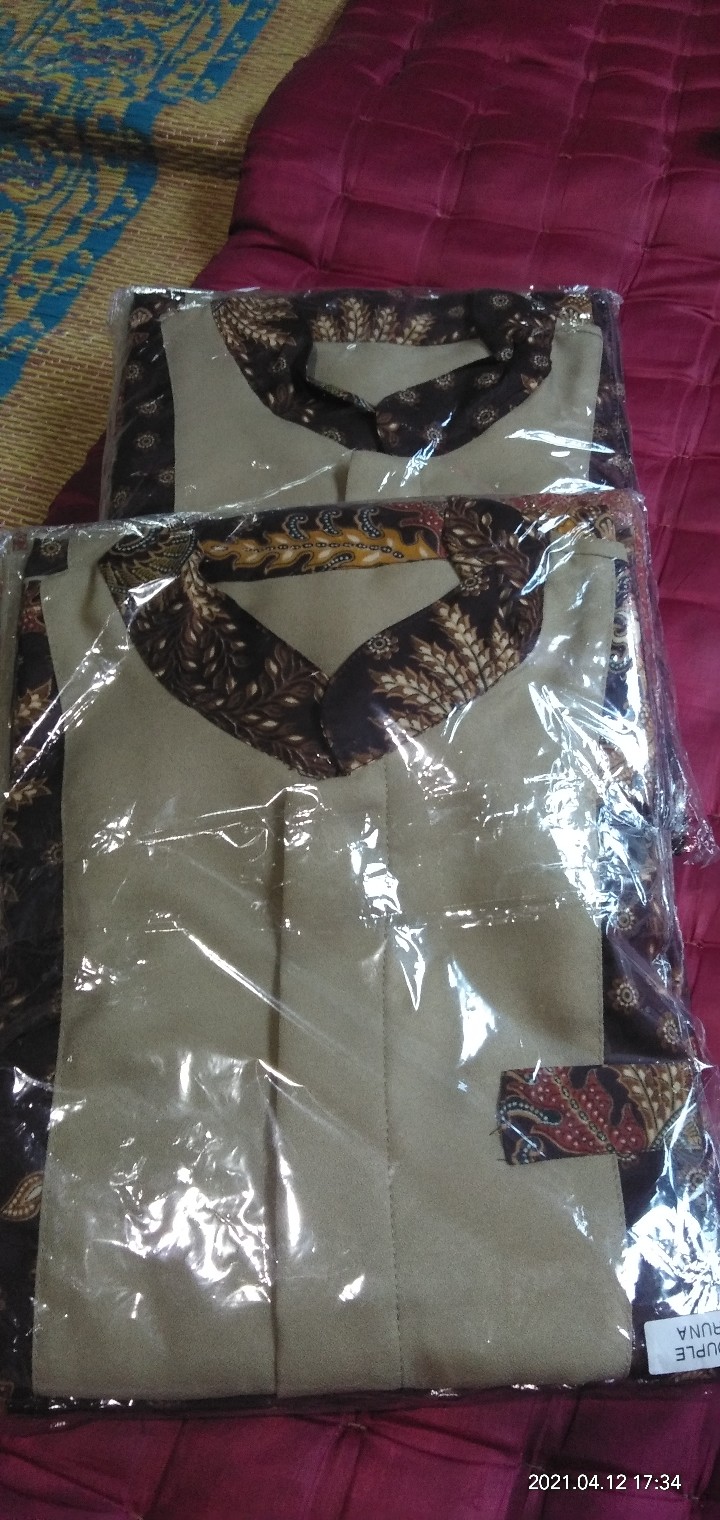 Pakaian Wanita Pria Pasangan Couple Cp Aruna Batik Moscrepe