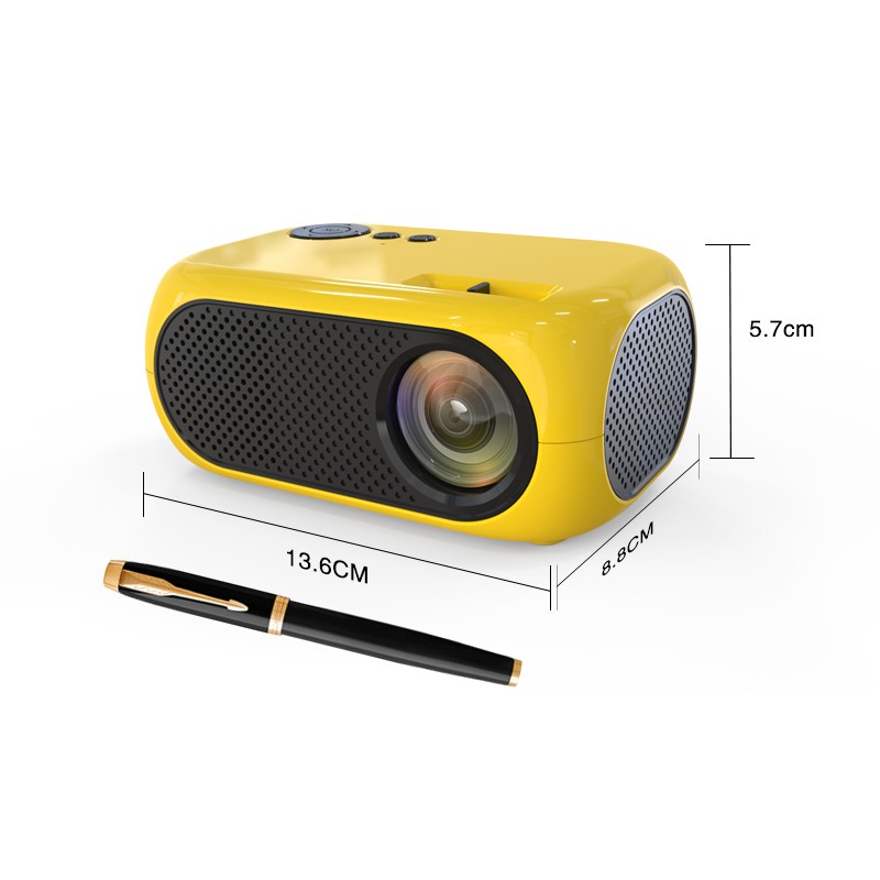 Projector Mini M24 Portable 1080P 1200 Lumens Proyektor Beamer 3D