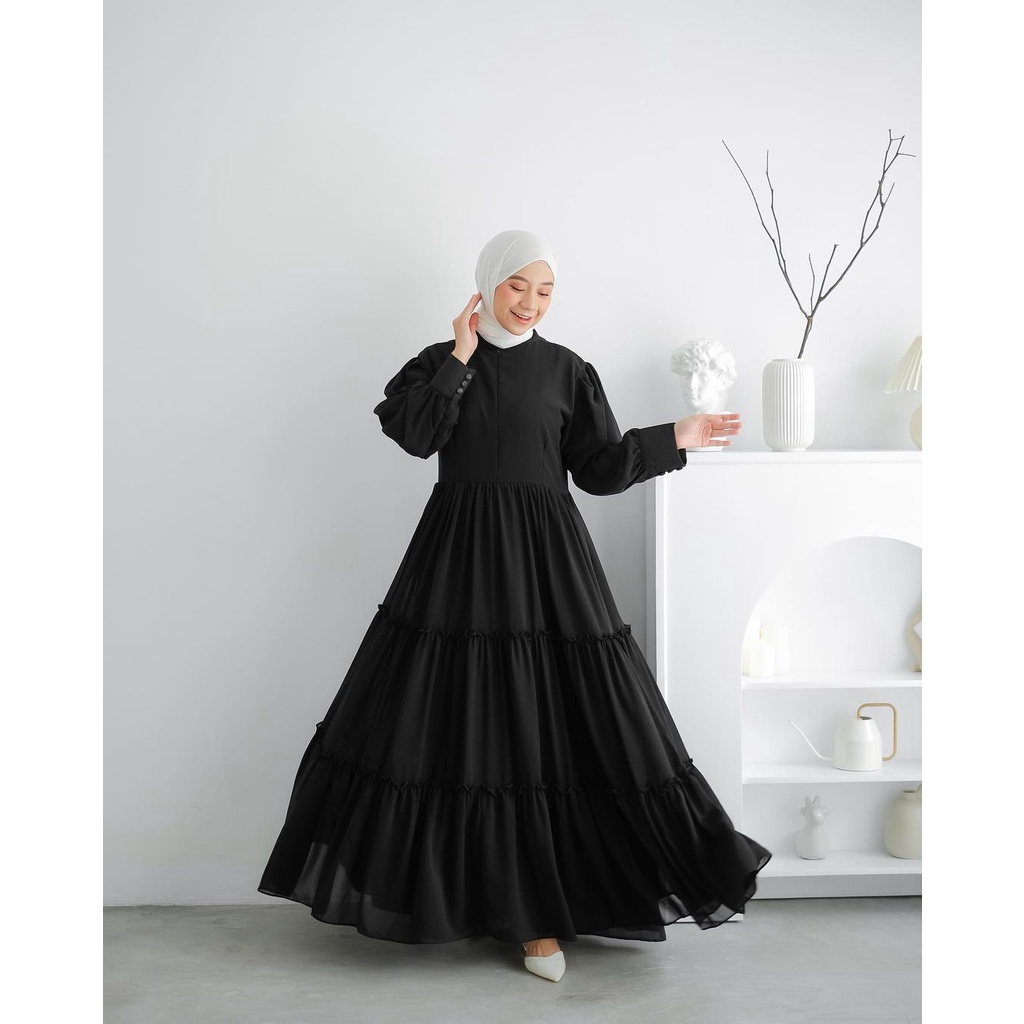 zayana dress wanita dewasa terbaru kekinian_hits milenial // harga promo bahan ceruty babydoll allsize nyaman digunakan (7)