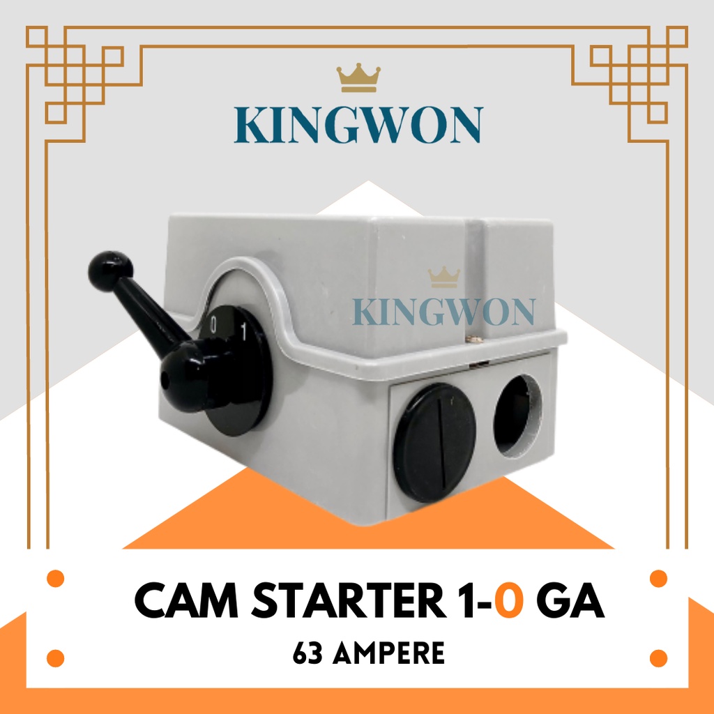 CAM STARTER 63 AMPERE GZ 1-0-2 GA 1-0 DEXICON SAKLAR GENSET ON OFF SAKLAR HANDLE